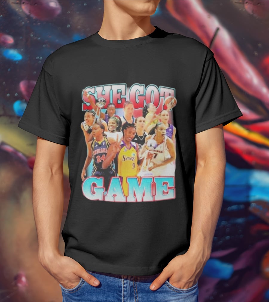 She Got Game Basketball Legends T-Shirt