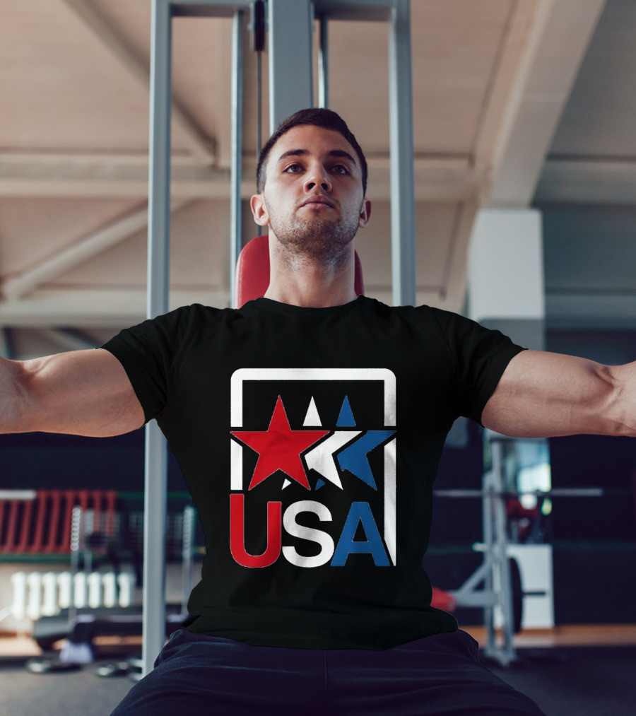USA Stars In Motion Red White Blue T-Shirt