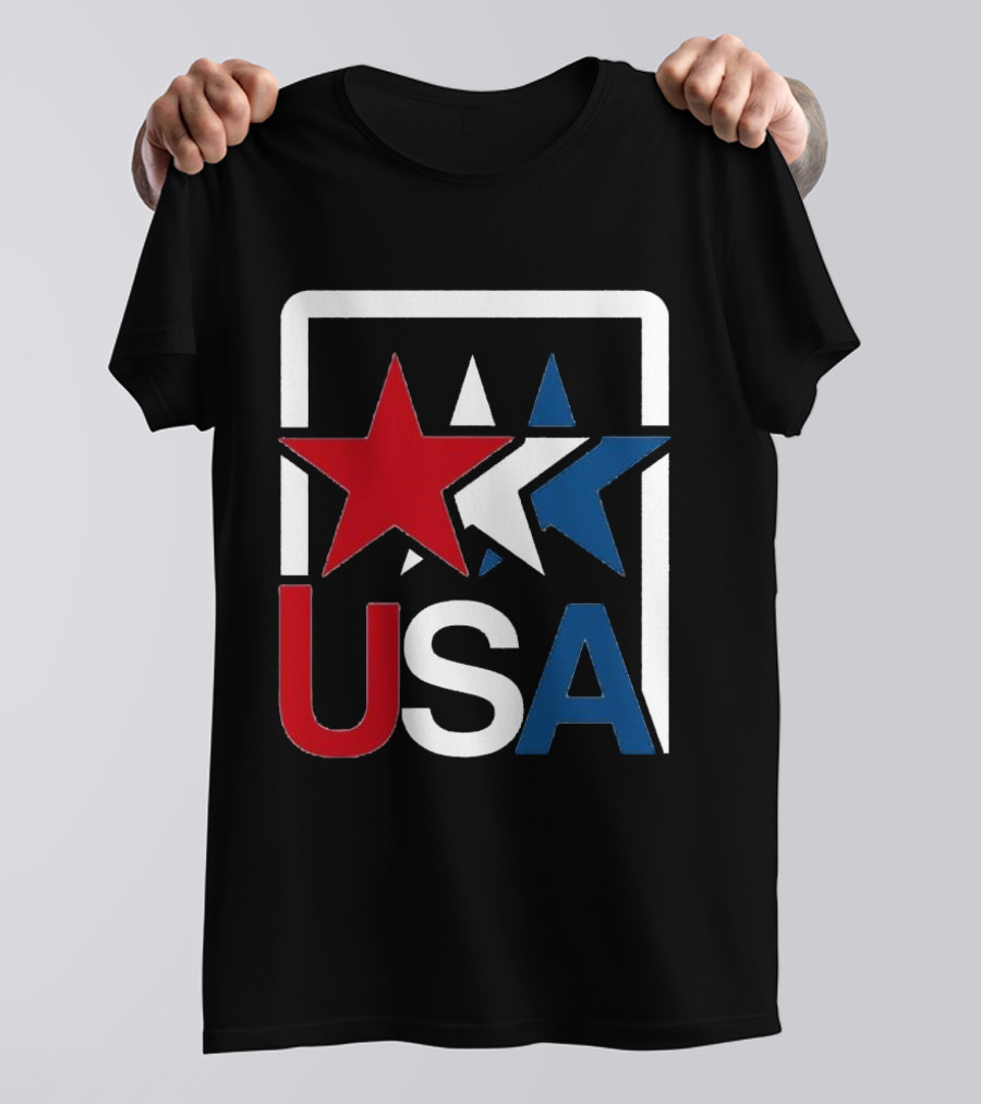 USA Stars In Motion Red White Blue T-Shirt