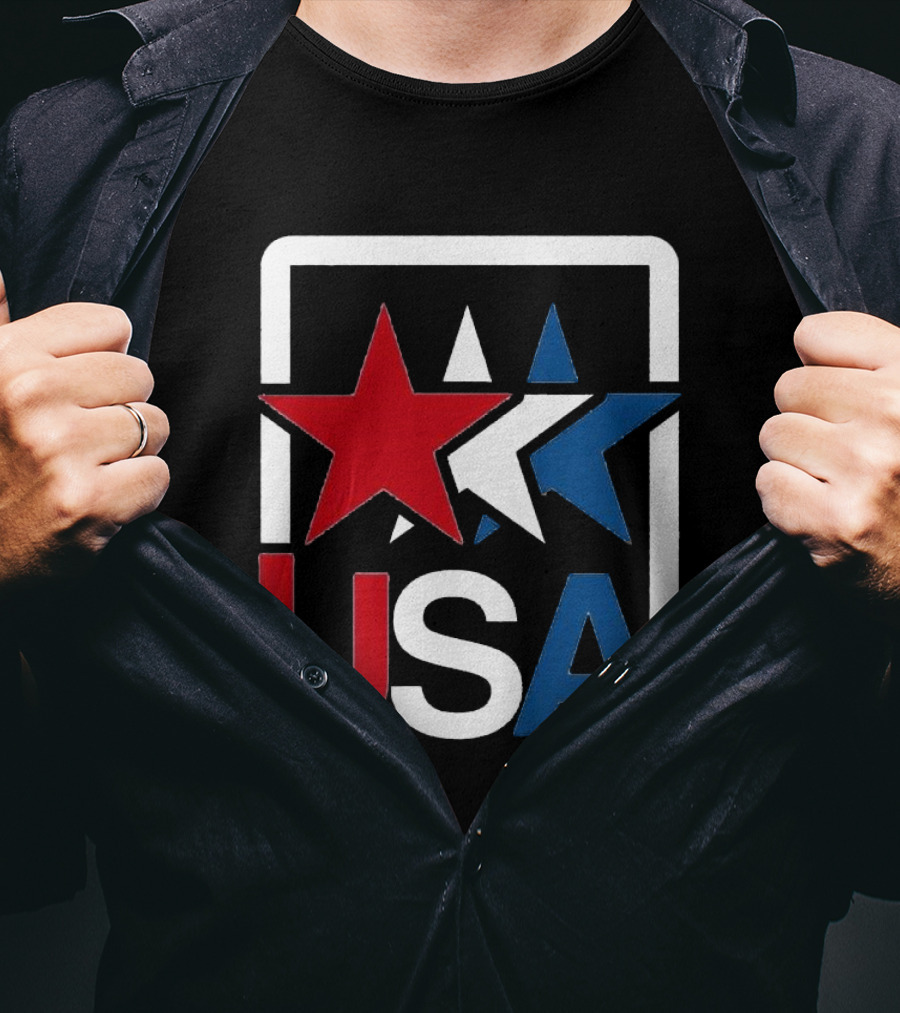 USA Stars In Motion Red White Blue T-Shirt