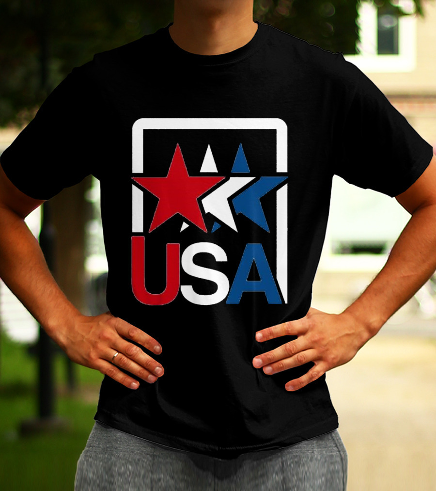 USA Stars In Motion Red White Blue T-Shirt