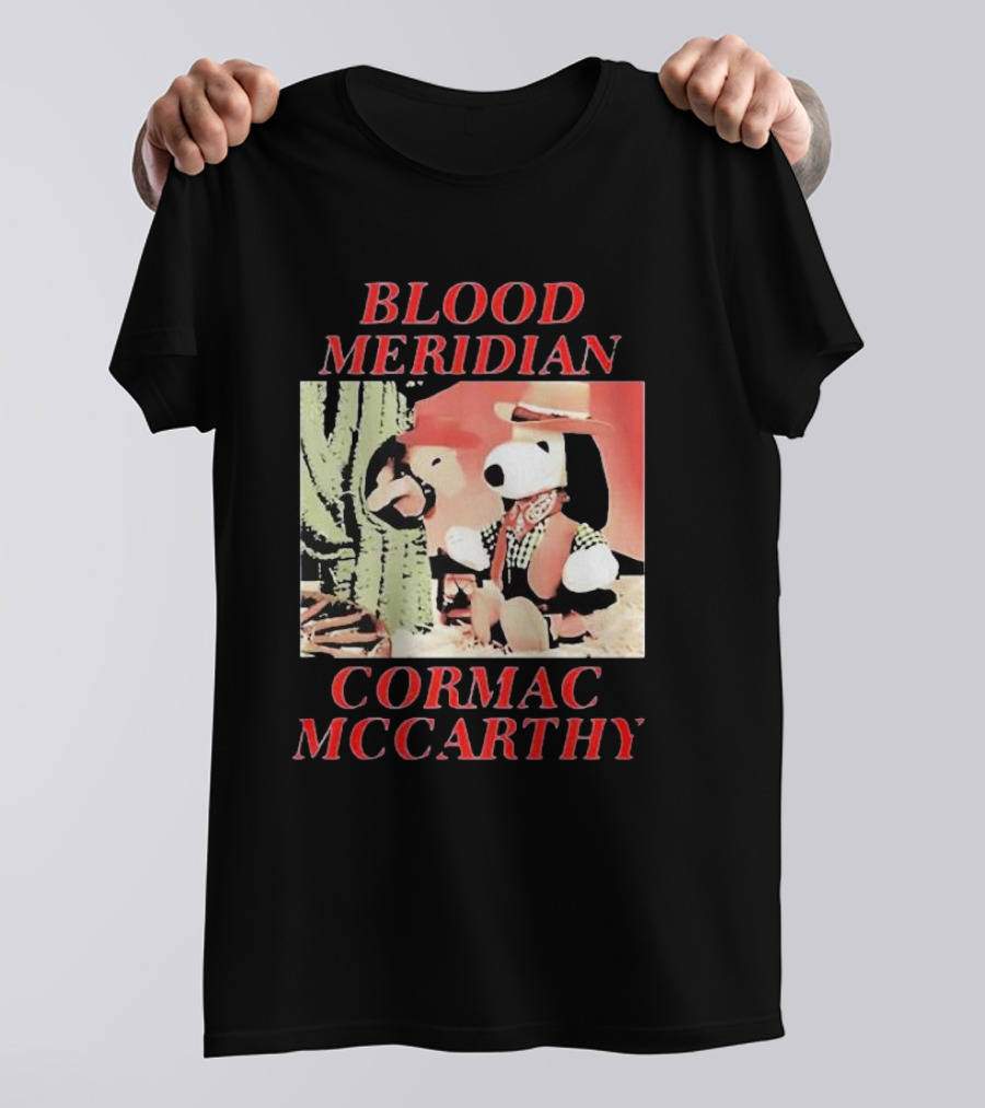 Blood Meridian Cormac McCarthy Snoopy Cowboy Cactus T-Shirt