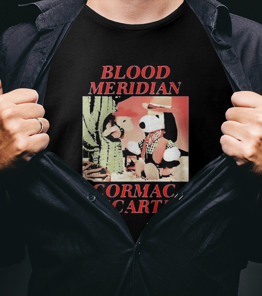 Blood Meridian Cormac McCarthy Snoopy Cowboy Cactus T-Shirt