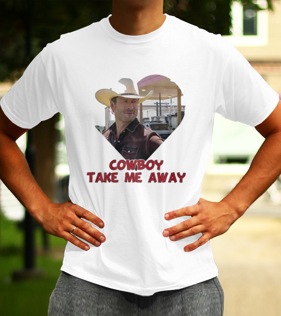 Cowboy Take Me Away Glen Powell T-Shirt