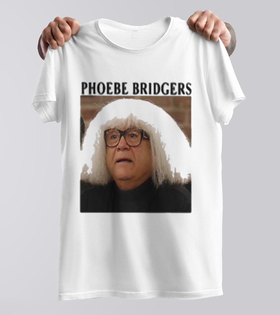 Phoebe Bridgers Meme Parody Featuring Iconic Character With Wig And Glasses T-Shirt