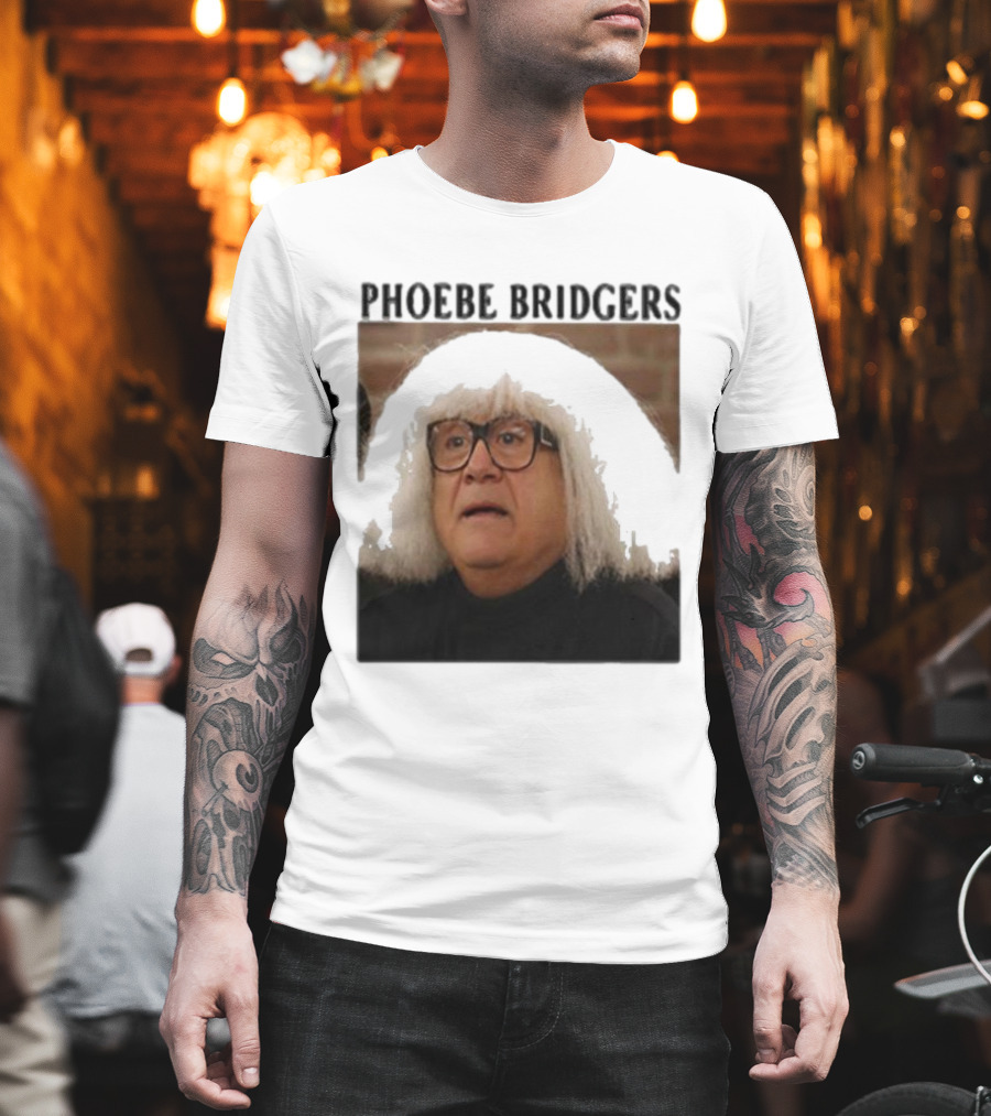 Phoebe Bridgers Meme Parody Featuring Iconic Character With Wig And Glasses T-Shirt