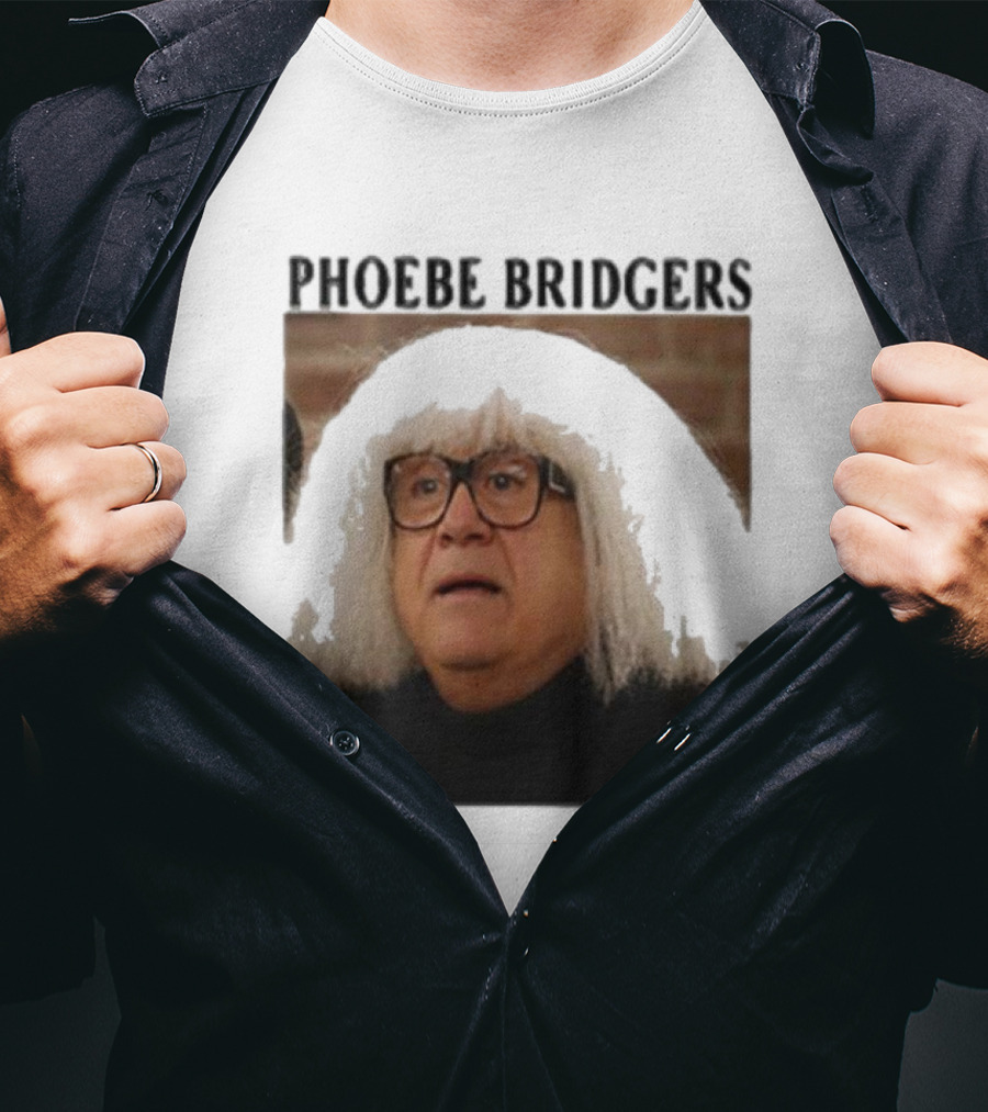 Phoebe Bridgers Meme Parody Featuring Iconic Character With Wig And Glasses T-Shirt