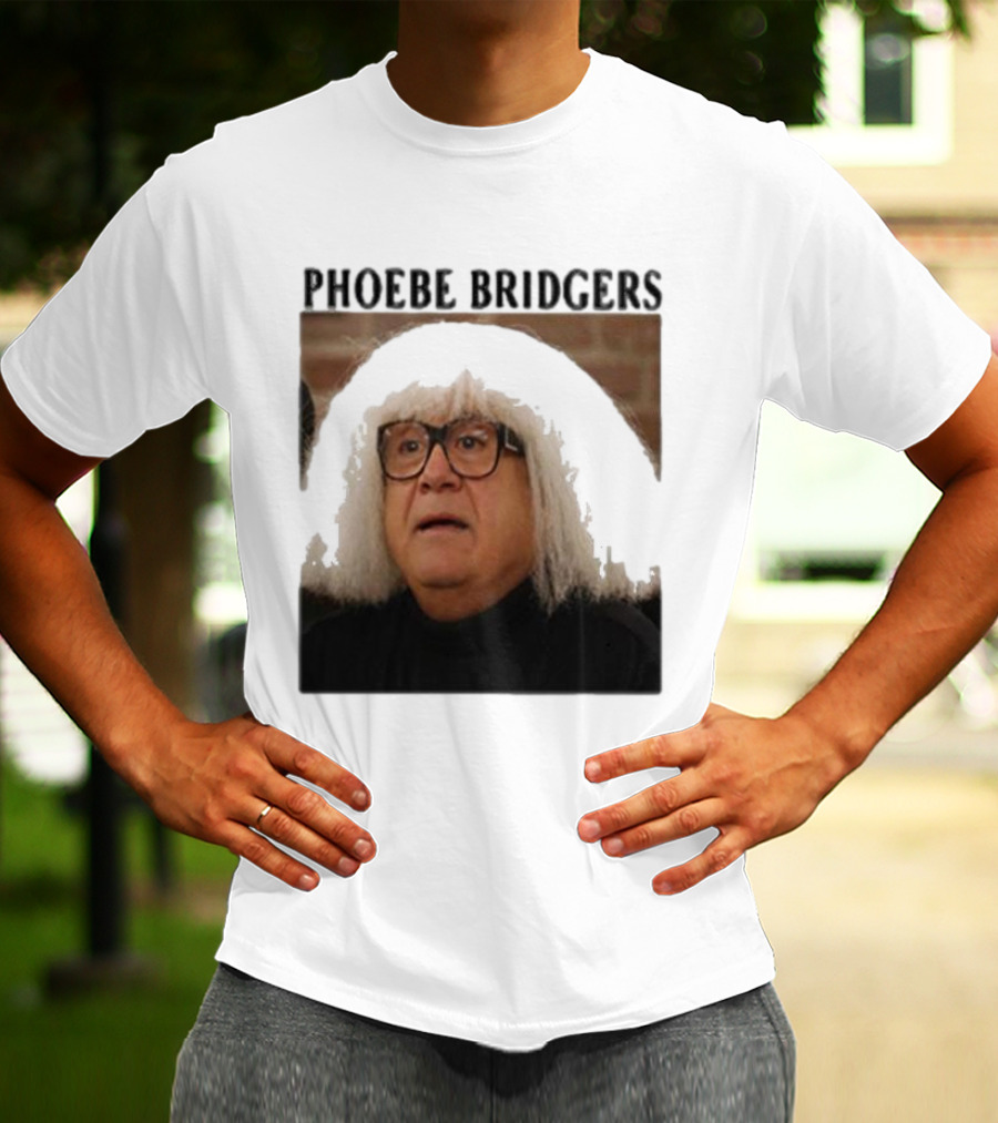 Phoebe Bridgers Meme Parody Featuring Iconic Character With Wig And Glasses T-Shirt