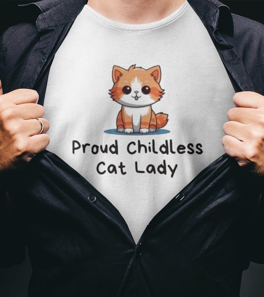Proud Childless Cat Lady T-Shirt