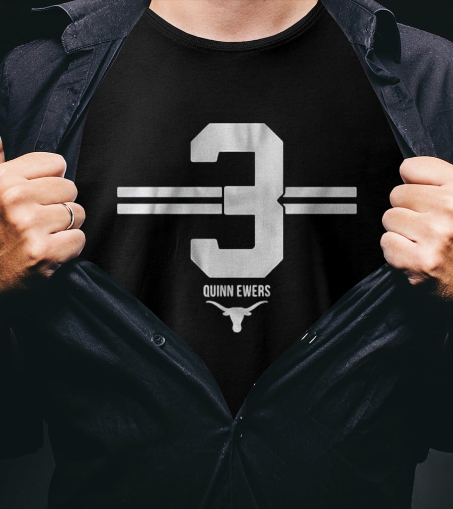 Quinn Ewers 3 Texas Football Longhorns T-Shirt