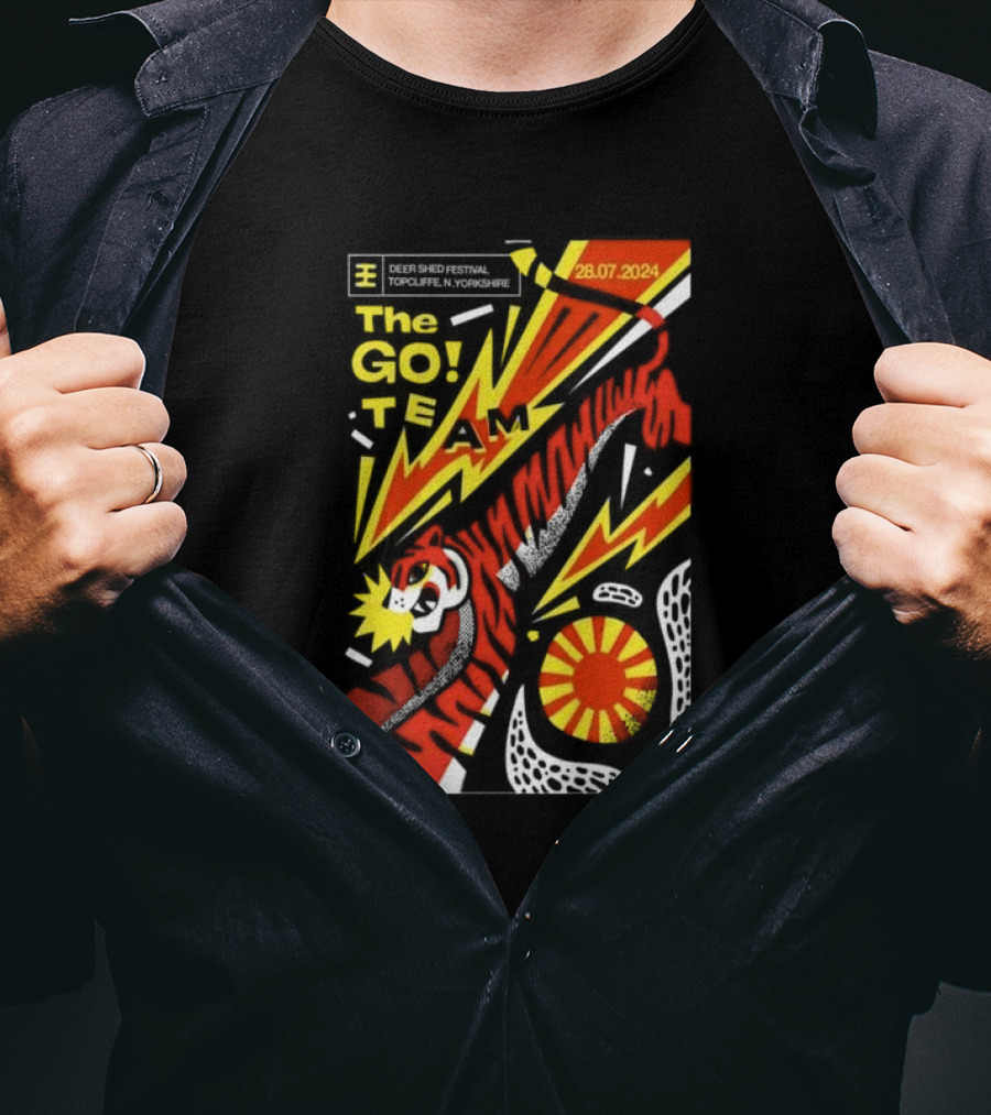 The Go Team Live At Deer Shed Festival Topcliffe Yorkshire July 28 T-Shirt
