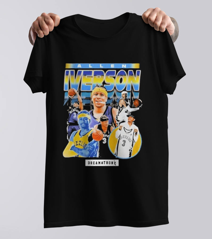 Allen Iverson Dreamathon Memphis Grizzlies Basketball T-Shirt
