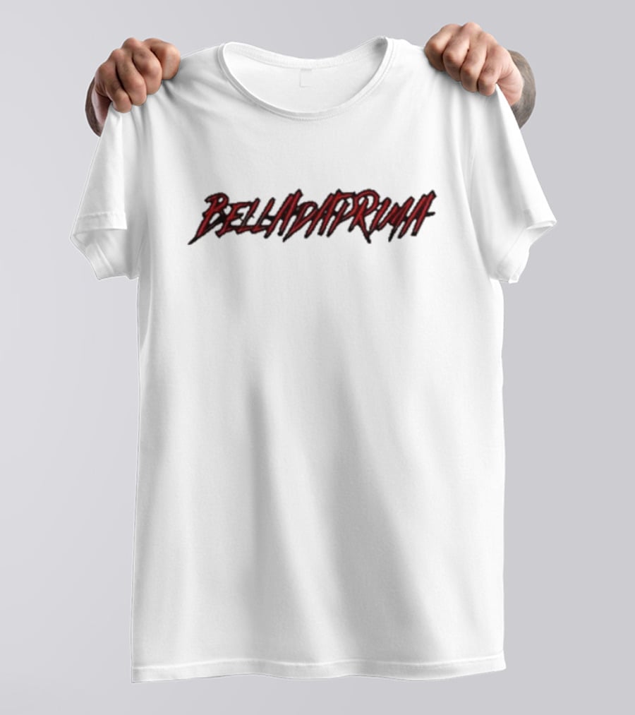 Belladaprima Red Shadow Text T-Shirt