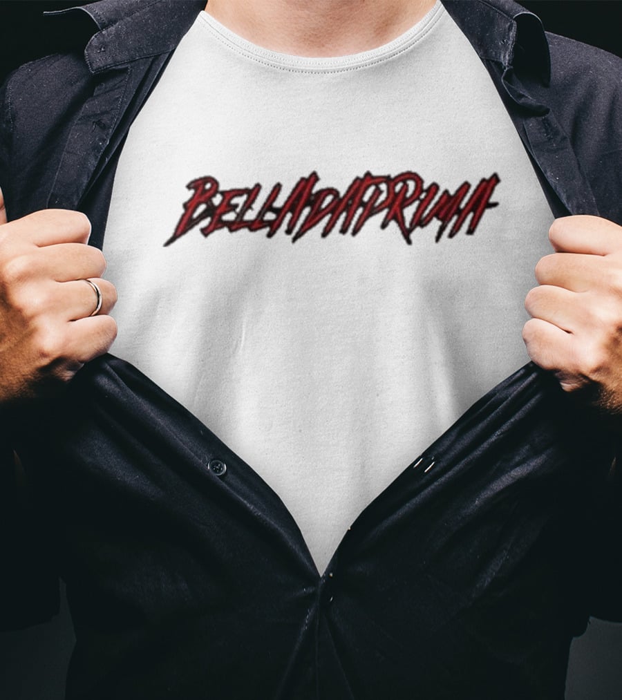 Belladaprima Red Shadow Text T-Shirt