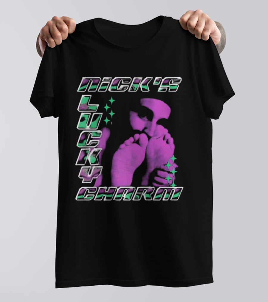 Nick's Lucky Charm Starry Neon Feet T-Shirt