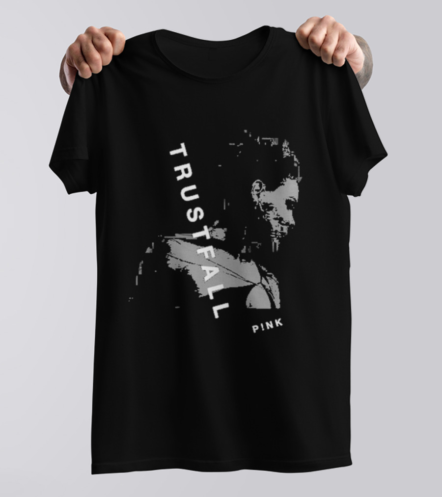 TRUSTFALL PINK Album T-Shirt