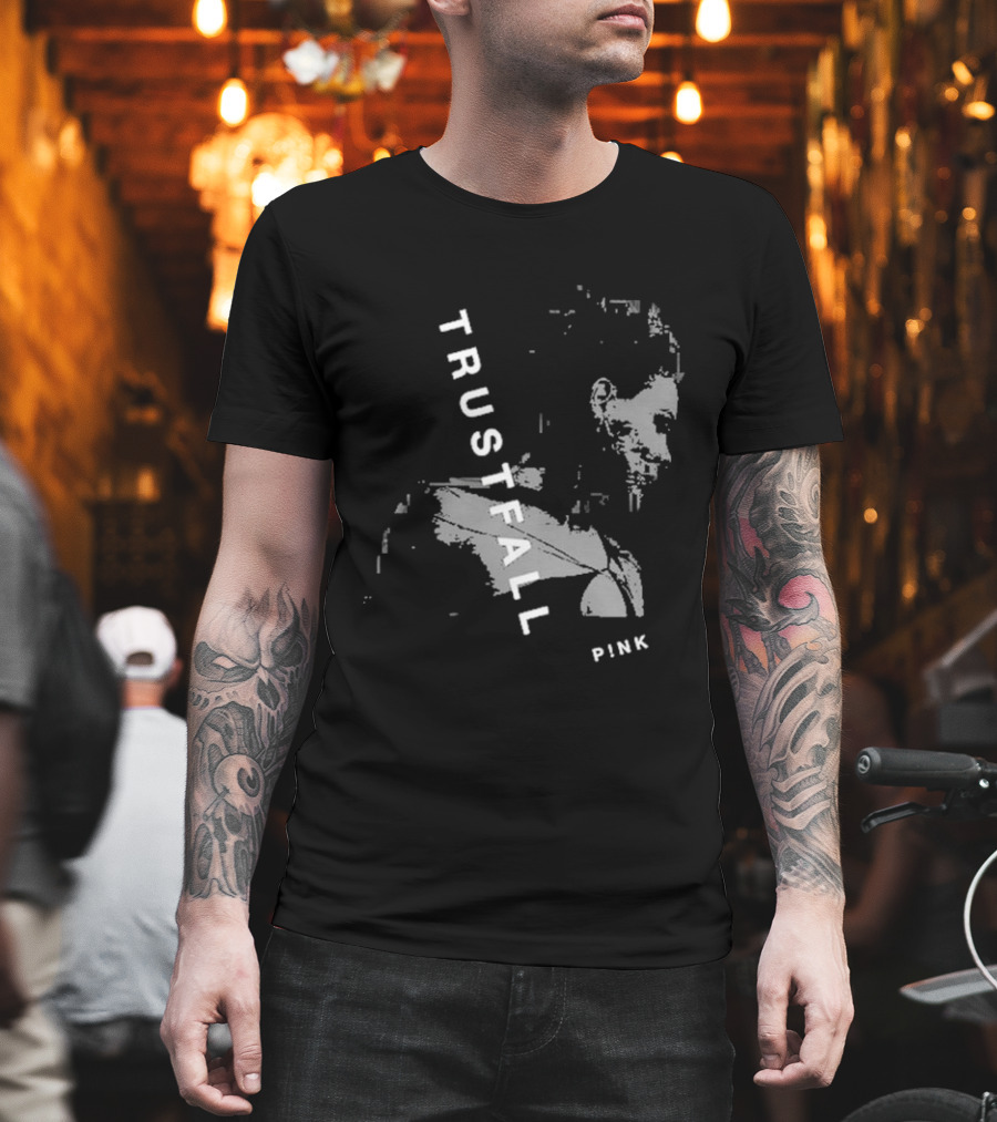TRUSTFALL PINK Album T-Shirt