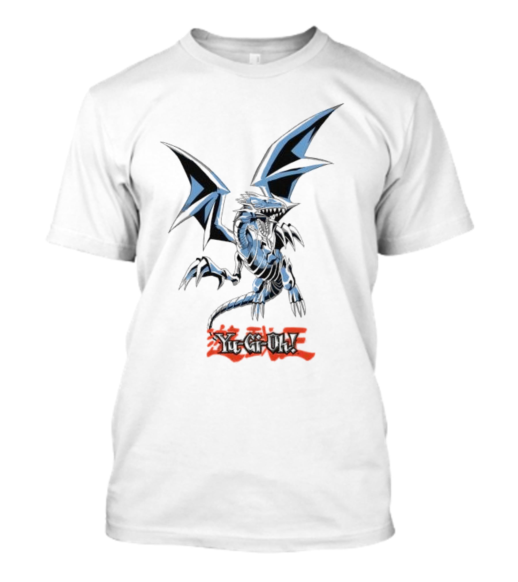 TB 2623 Yu-Gi-Oh Blue Eyes White Dragon Kanji T-Shirt
