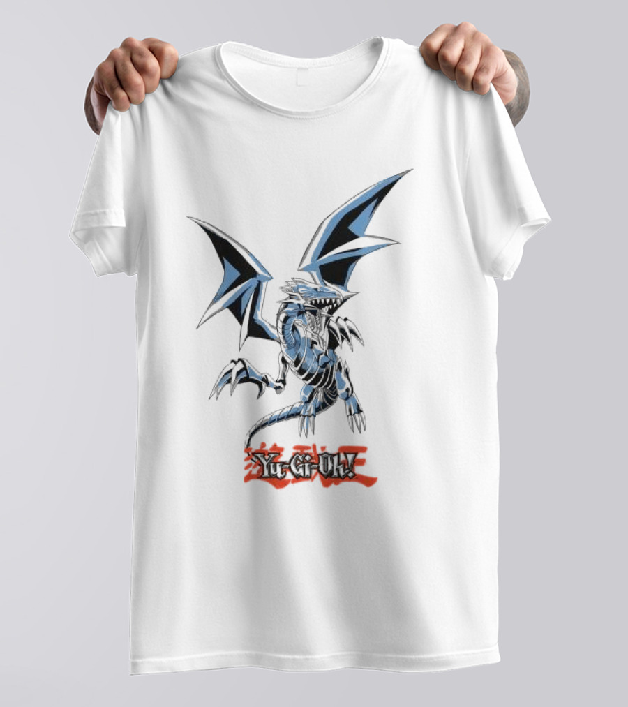 TB 2623 Yu-Gi-Oh Blue Eyes White Dragon Kanji T-Shirt