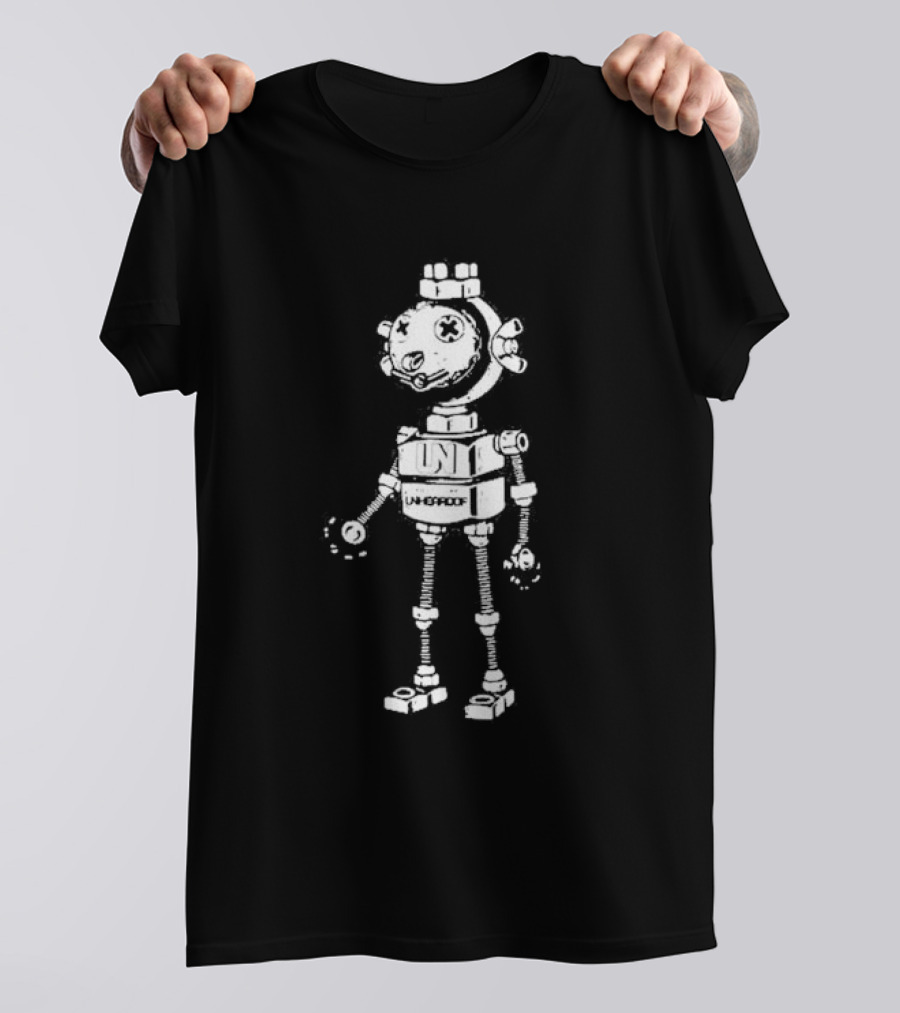 Unheardof Made In Cincinnati Vintage Robot UNI Retro T-Shirt