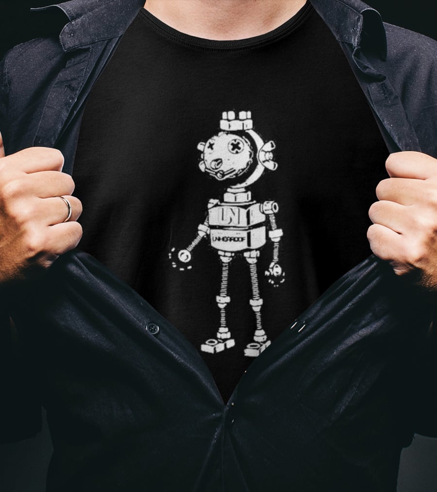 Unheardof Made In Cincinnati Vintage Robot UNI Retro T-Shirt