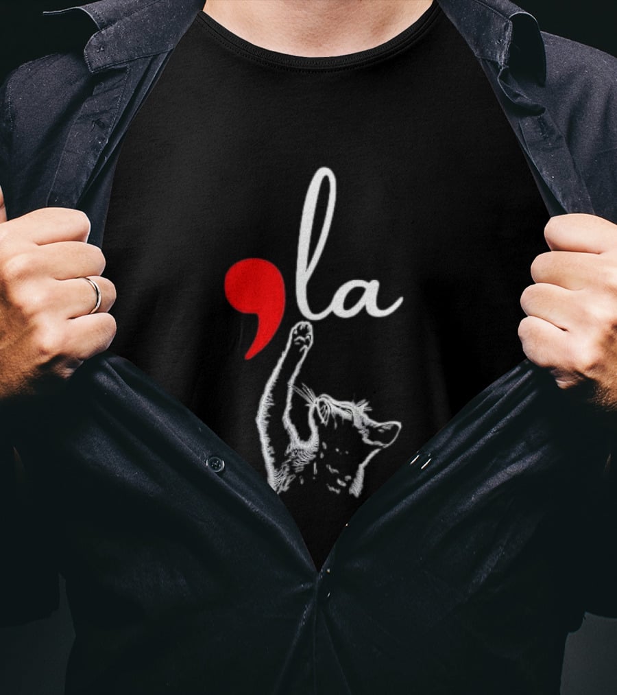 Cat Comma La T-Shirt