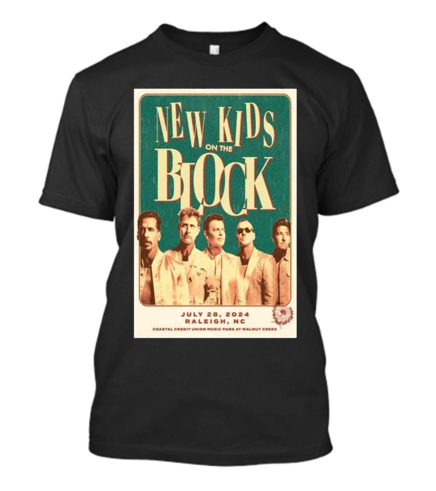 New Kids On The Block Coastal Credit Union Music Park Raleigh NC July 28 T-Shirt