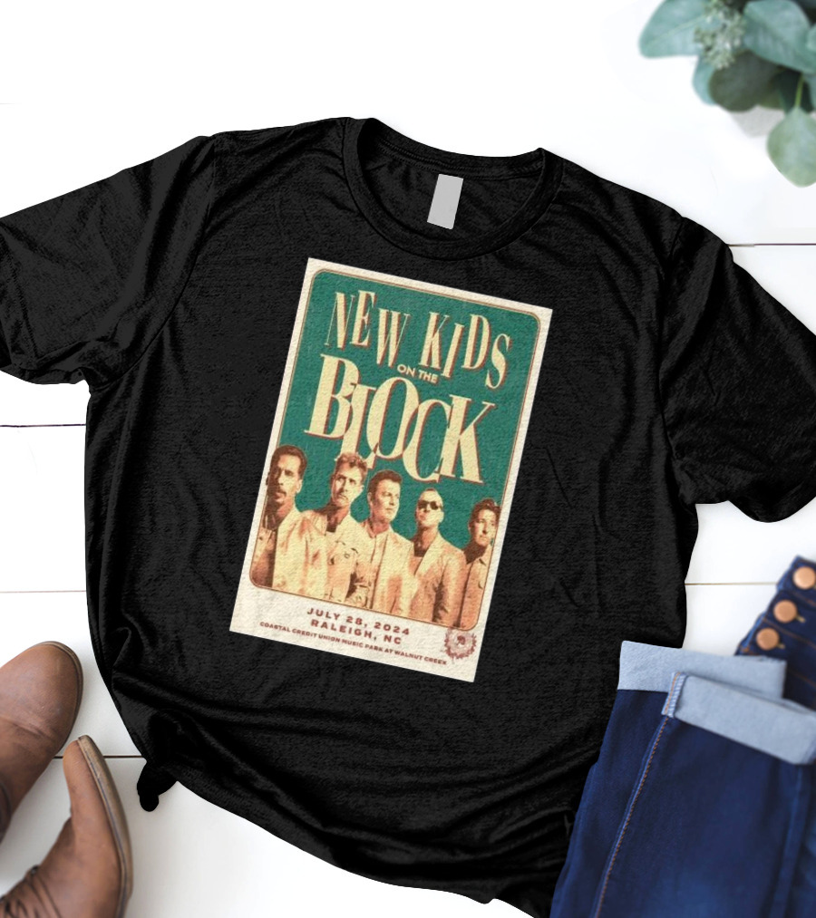 New Kids On The Block Coastal Credit Union Music Park Raleigh NC July 28 T-Shirt