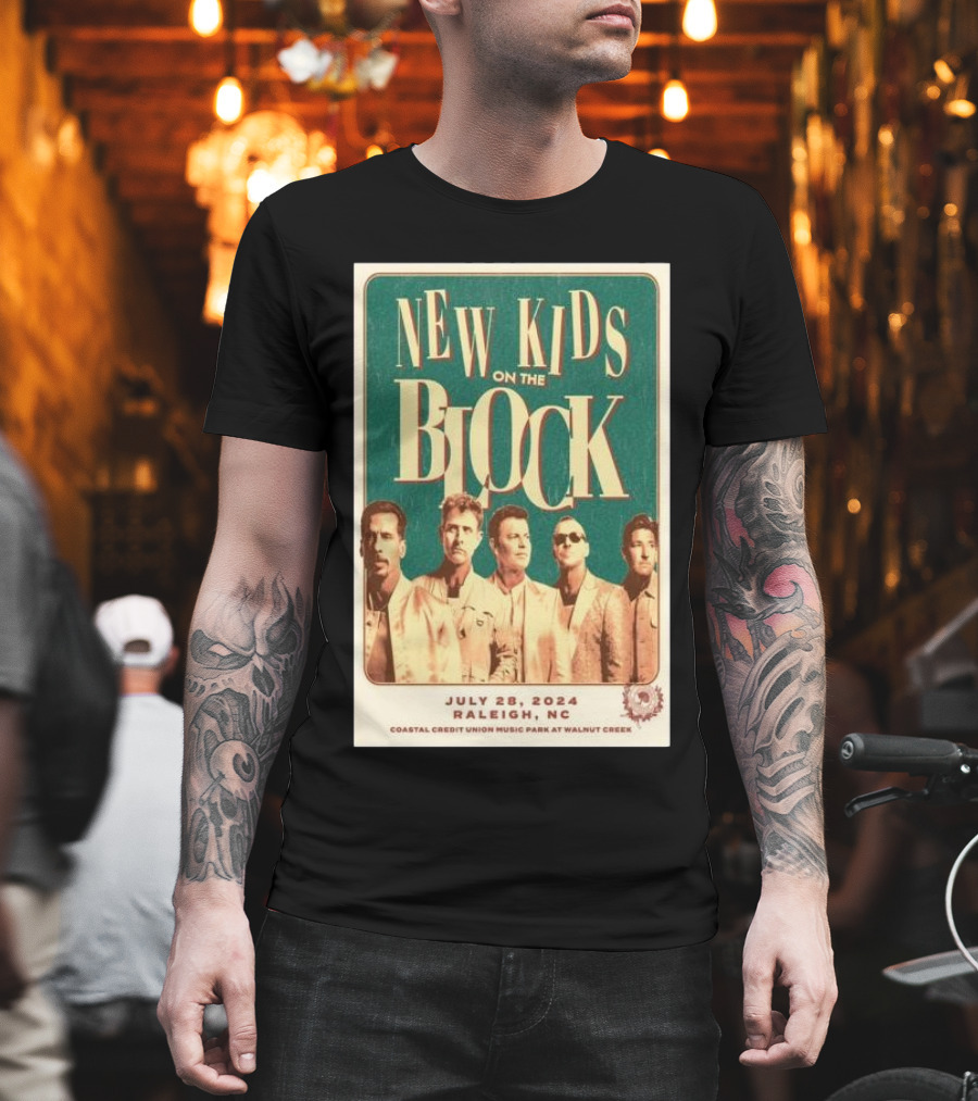 New Kids On The Block Coastal Credit Union Music Park Raleigh NC July 28 T-Shirt