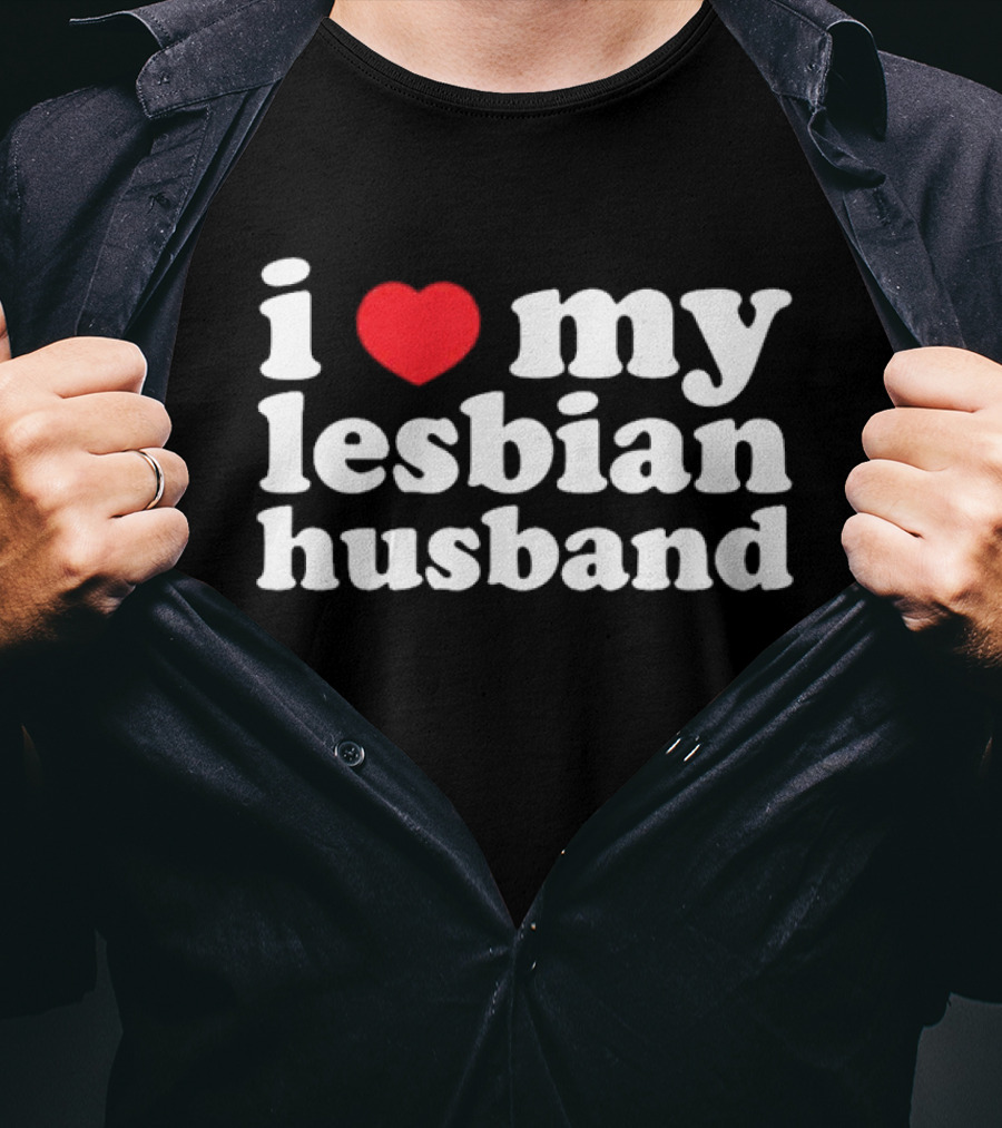 I Heart My Lesbian Husband T-Shirt