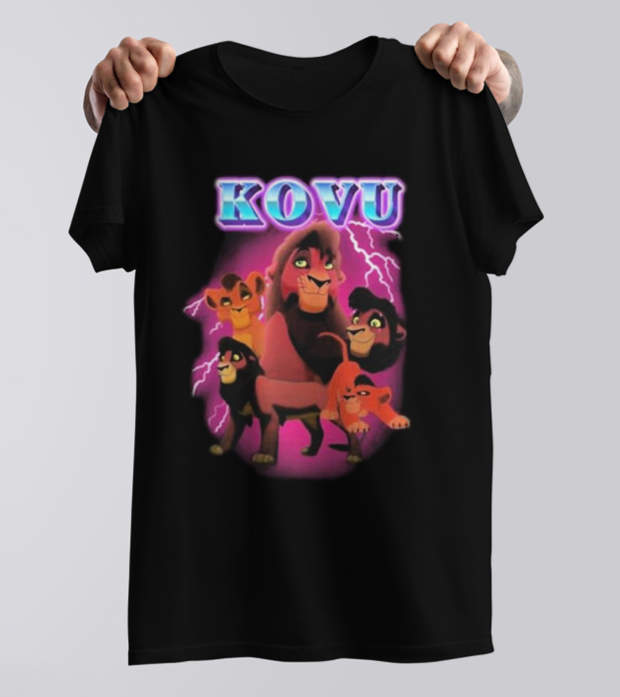 Kovu Lion King 2 Characters Purple Lightning Scene T-Shirt