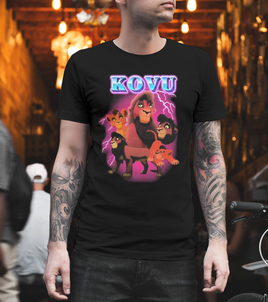 Kovu Lion King 2 Characters Purple Lightning Scene T-Shirt
