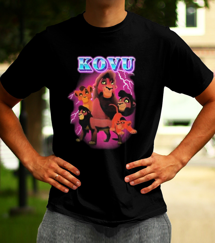 Kovu Lion King 2 Characters Purple Lightning Scene T-Shirt