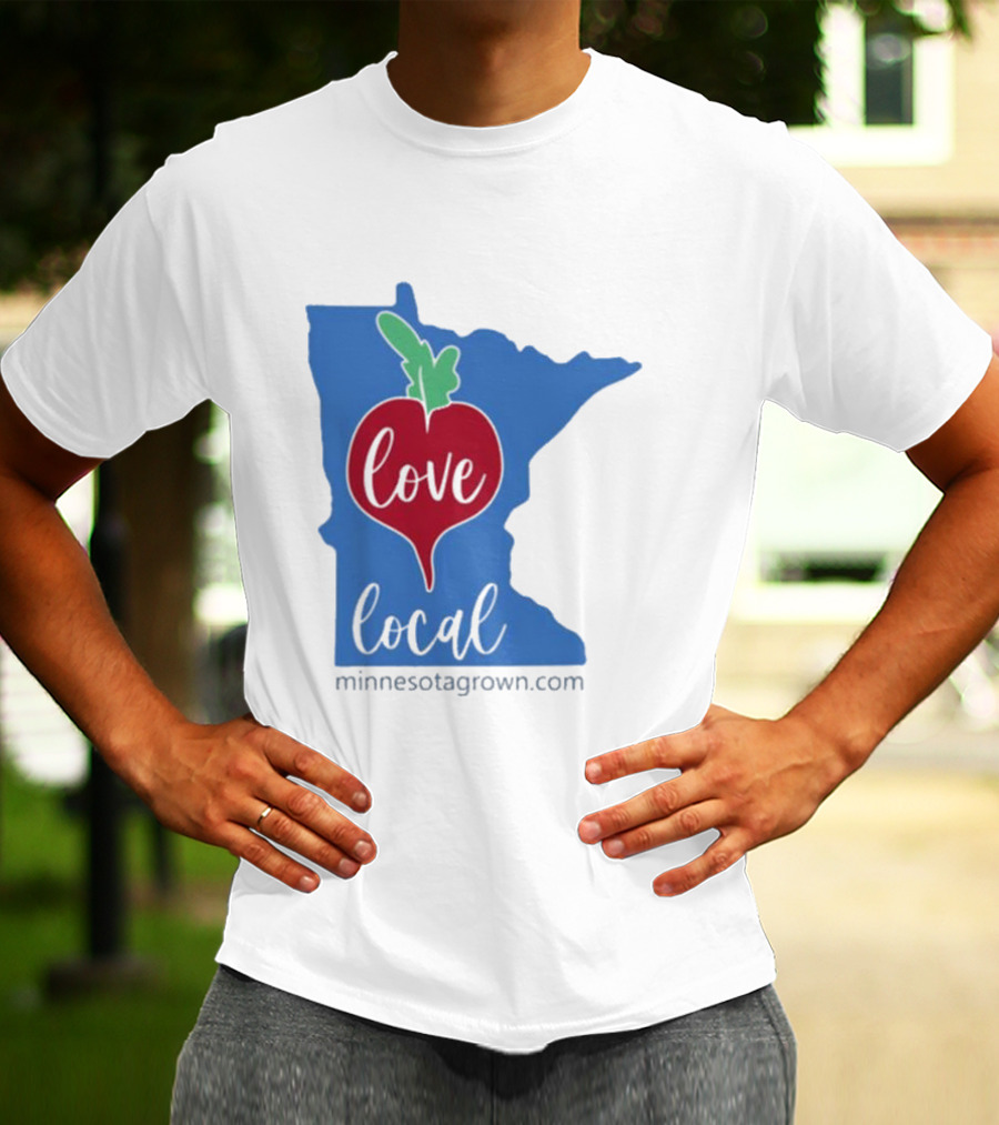 Love Local Minnesota Beetroot Minnesotagrown.com T-Shirt