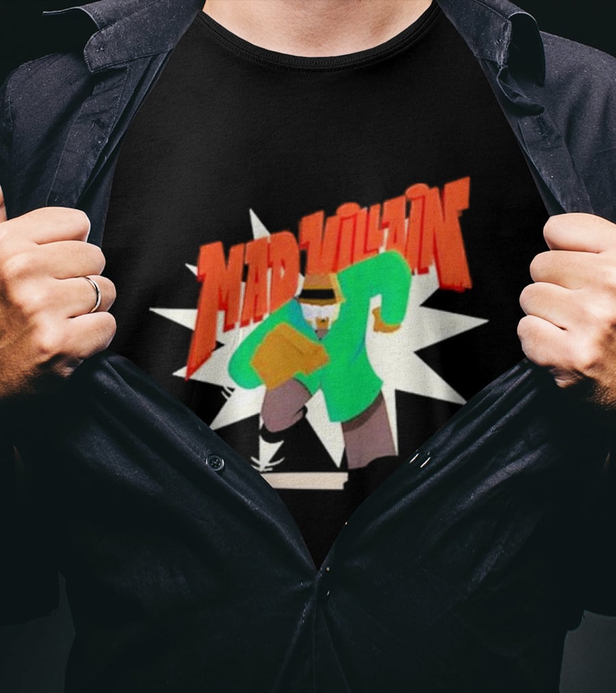 Madvillain MF Doom Cartoon Style Retro Villain Action T-Shirt