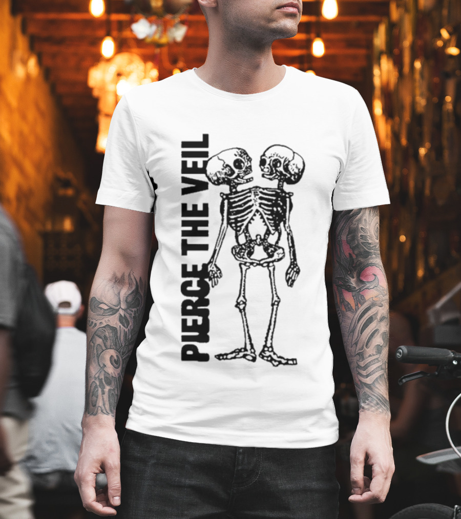 Pierce The Veil Conjoined Skeleton T-Shirt