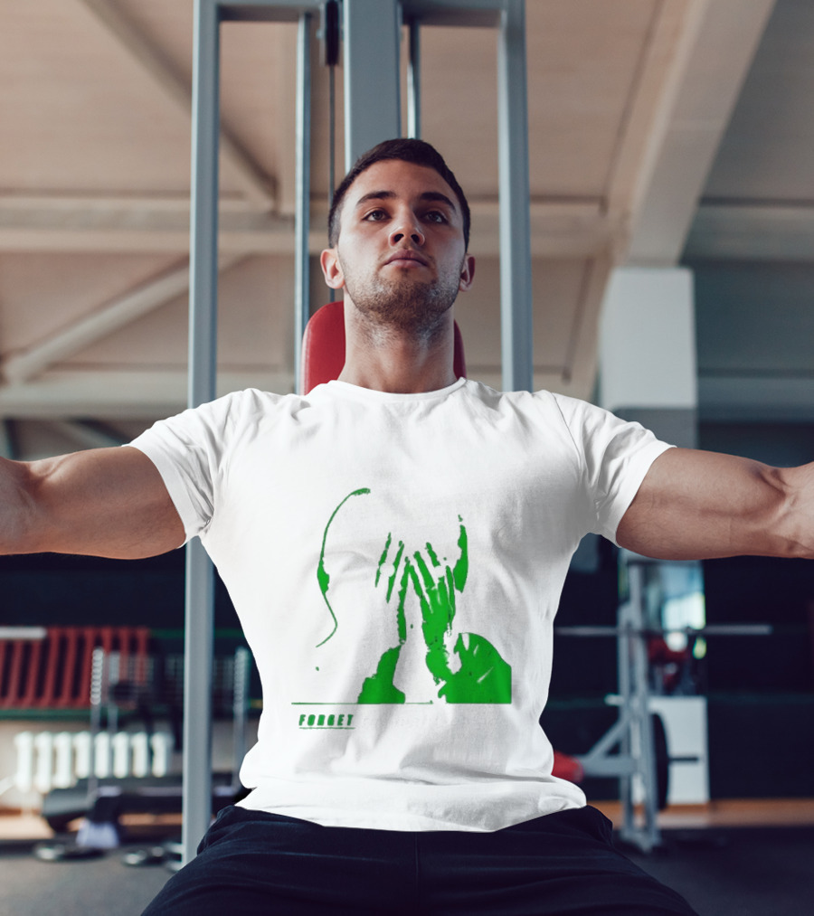 The Twilight Sad Forget The Night Ahead Green Silhouette With White Eyes T-Shirt