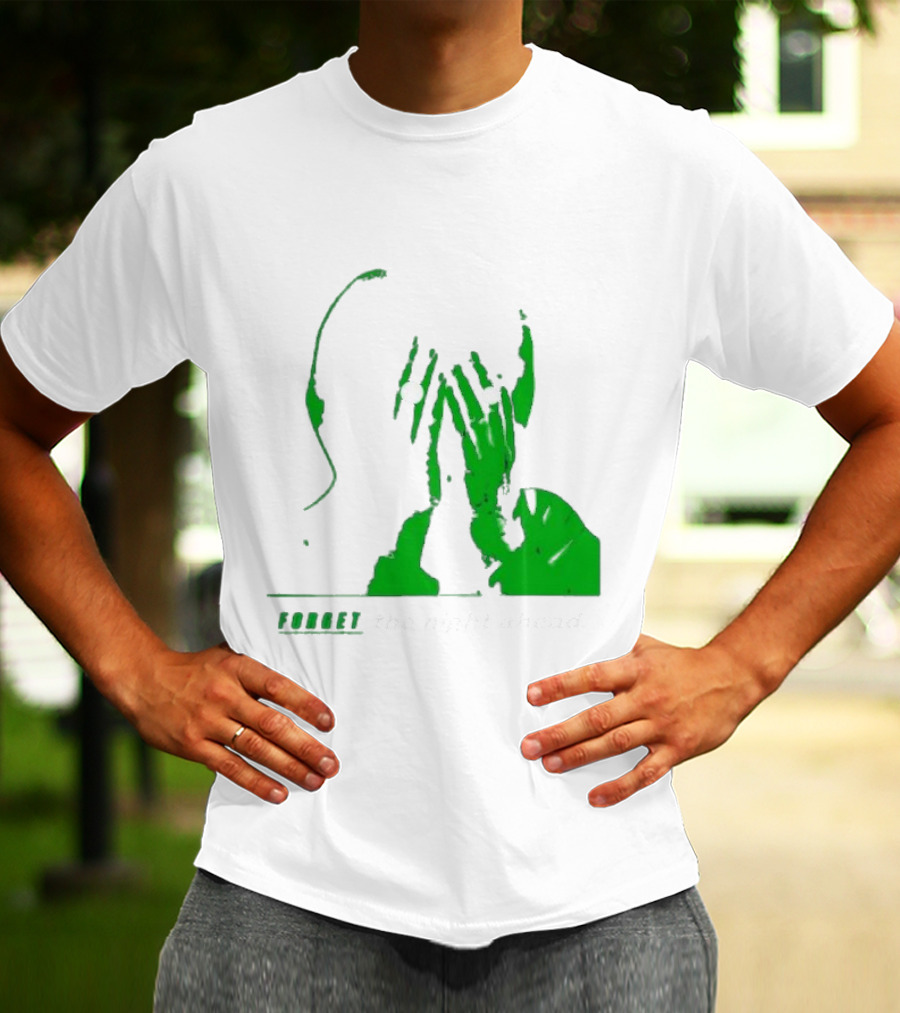 The Twilight Sad Forget The Night Ahead Green Silhouette With White Eyes T-Shirt