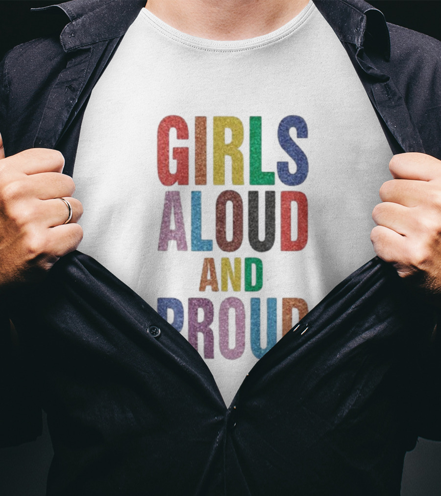 Girls Aloud And Proud Rainbow Pride T-Shirt
