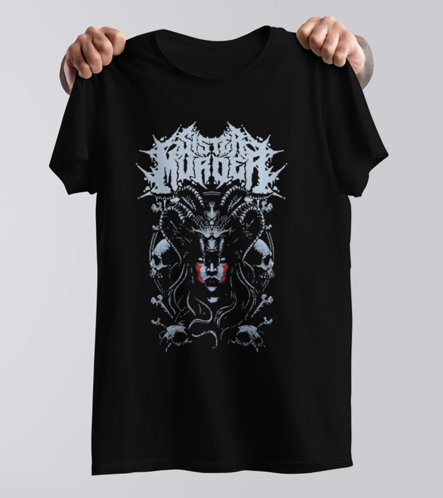 Sister Murder Skull Demon Iconography T-Shirt