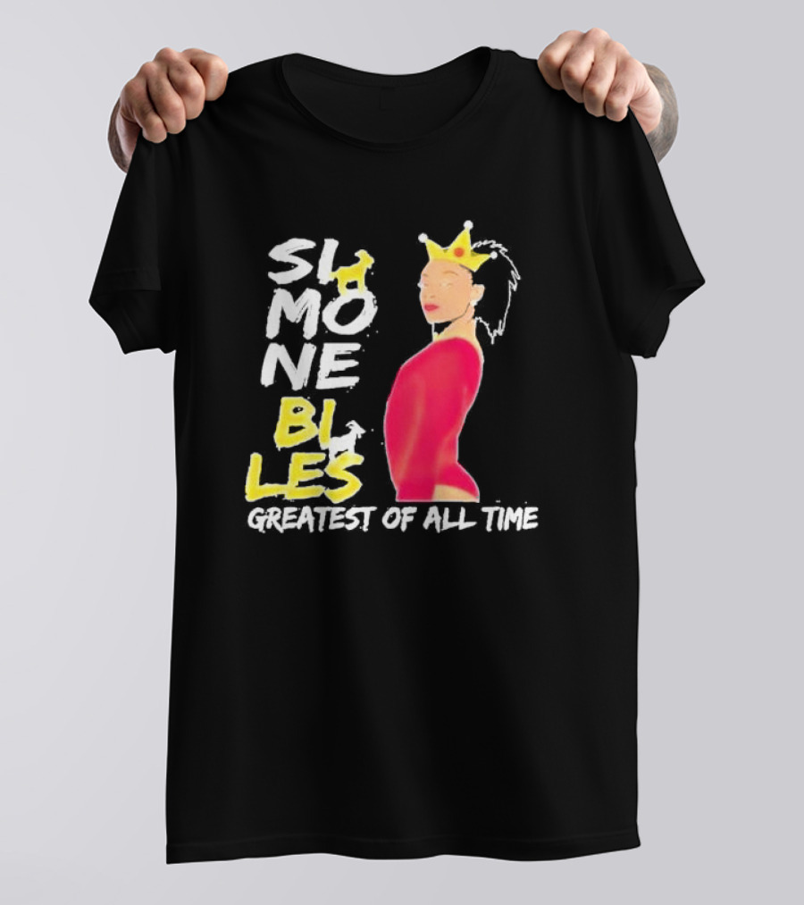 Simone Biles Greatest Of All Time Crowned Gymnast T-Shirt