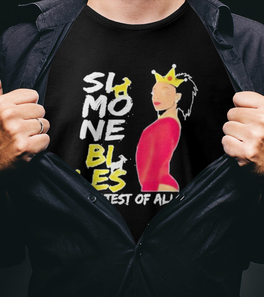 Simone Biles Greatest Of All Time Crowned Gymnast T-Shirt