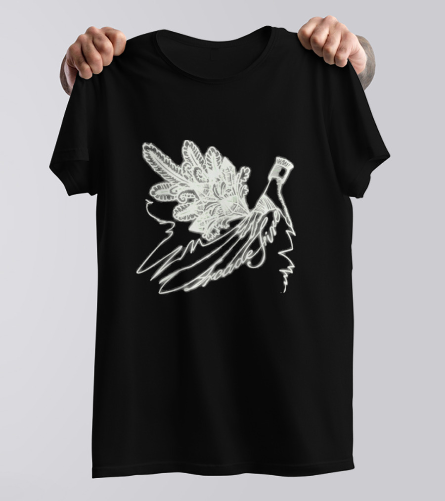 Arcade Fire Black Funeral Glow In The Dark Branch Design 20 Shows T-Shirt