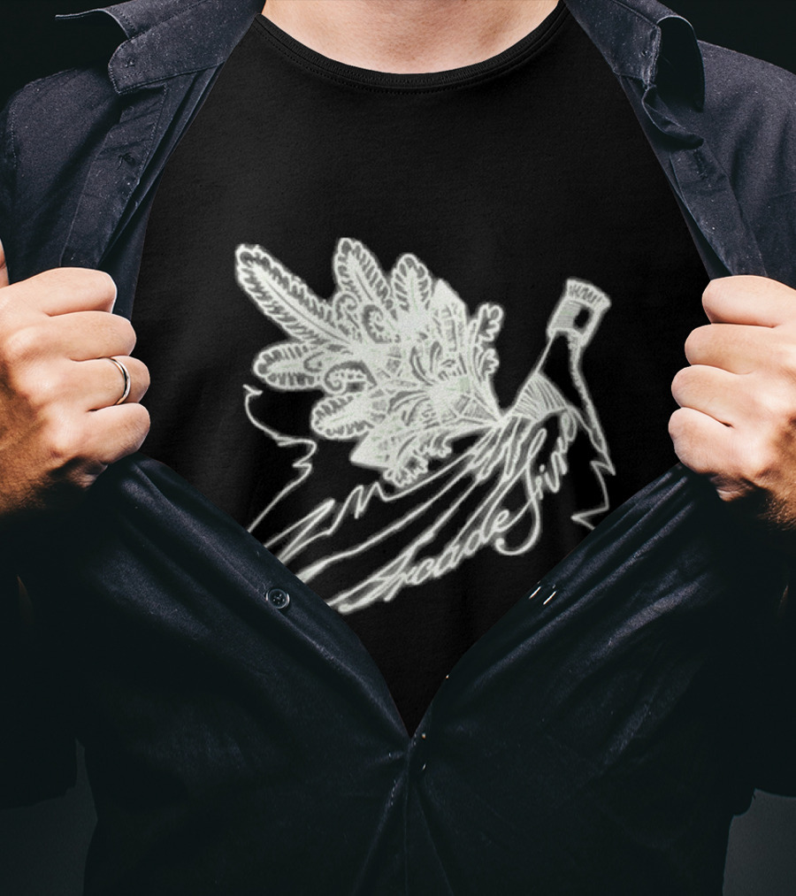 Arcade Fire Black Funeral Glow In The Dark Branch Design 20 Shows T-Shirt