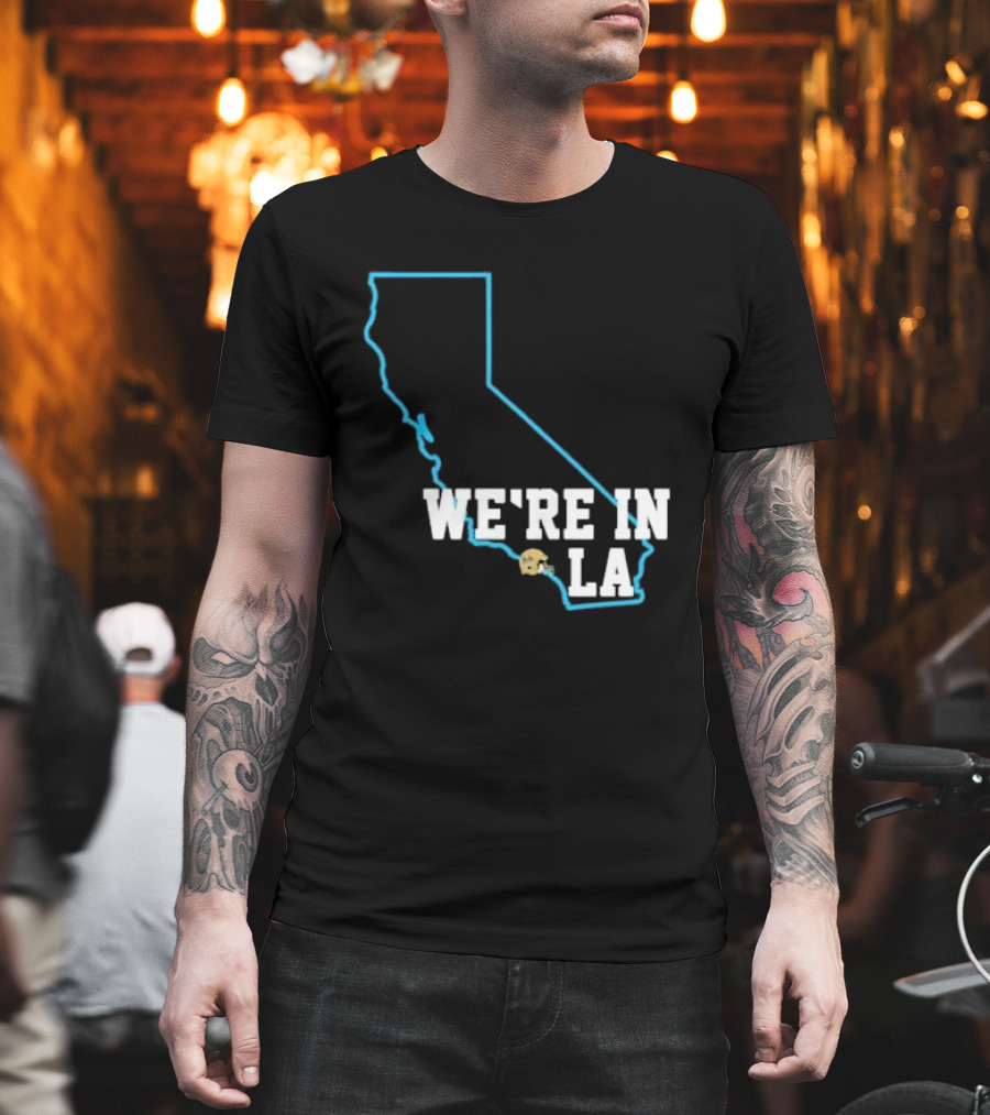 Deshaun Foster We're In LA With California Outline And LA Helmet T-Shirt