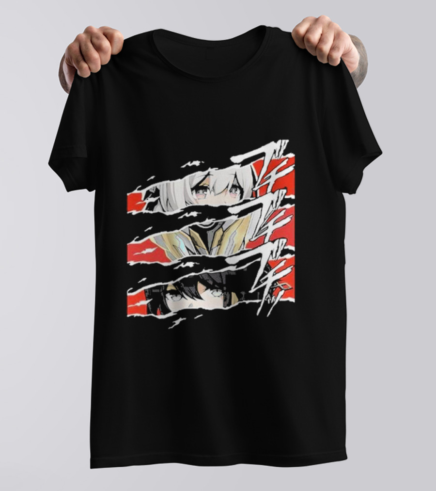 Honkai Star Rail Character Split Faces Ripple Effect T-Shirt