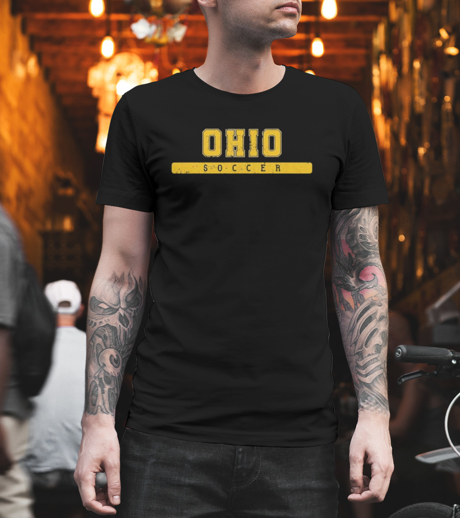 Ohio Soccer Yellow Vintage Classic T-Shirt