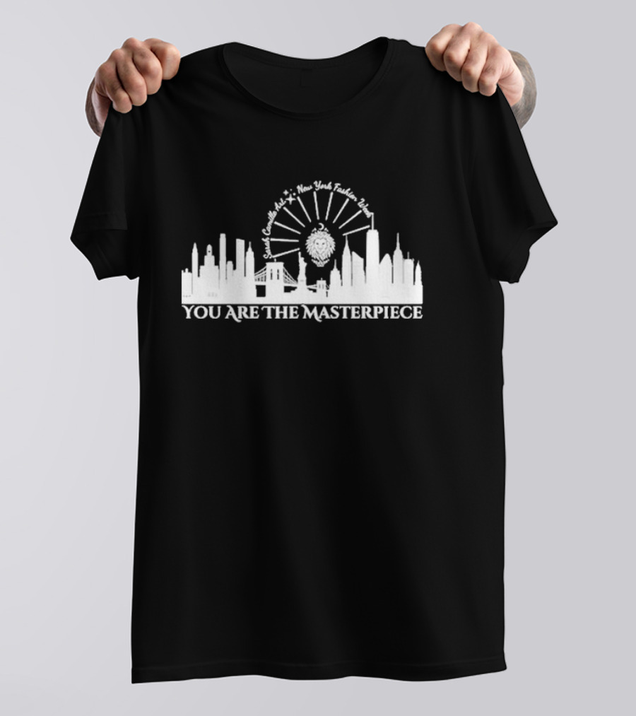 You Are The Masterpiece Sarah Camille Art New York Fashion Week Skyline Lion T-Shirt