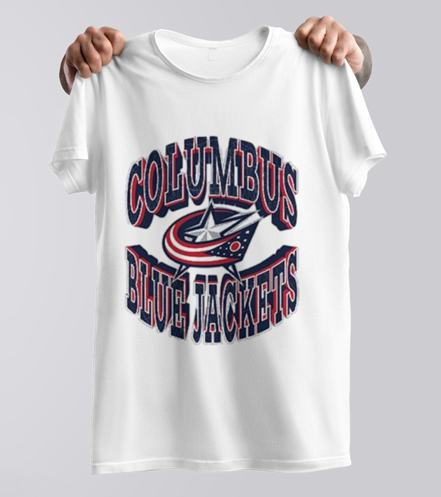 Columbus Blue Jackets Official Team Emblem T-Shirt