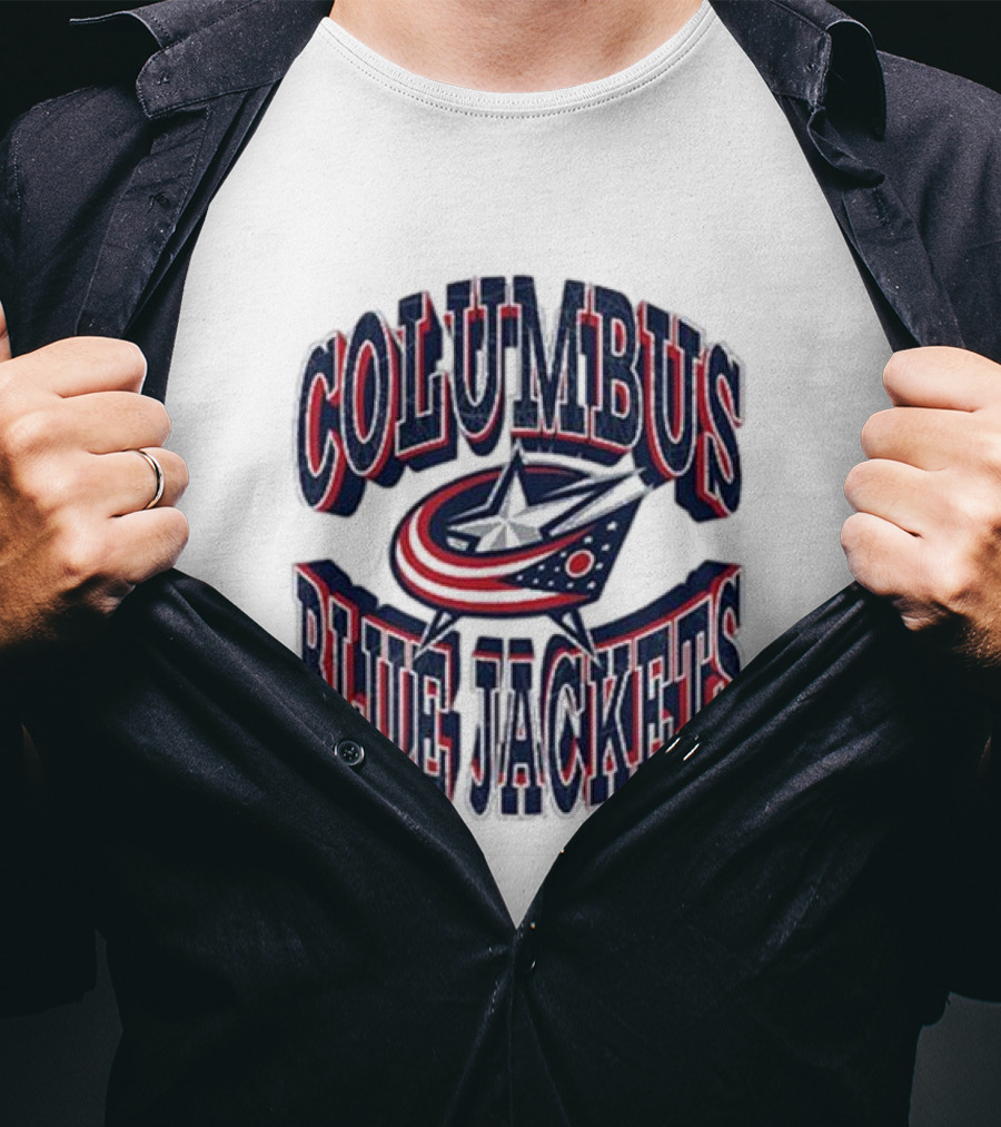 Columbus Blue Jackets Official Team Emblem T-Shirt